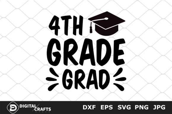 4th Grade Grad, Back to School SVG