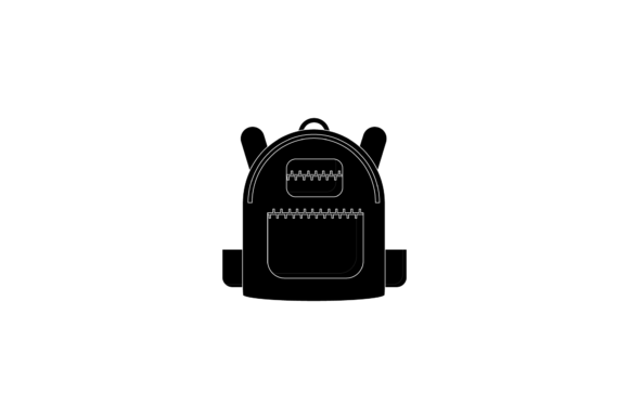 Back to School Backpack Silhouette Graphics Freebies