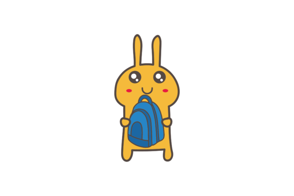 Back to School Bunny Bags Svg Graphics