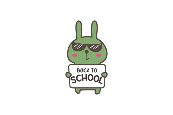 Back to School Bunny Svg Graphics and Icons