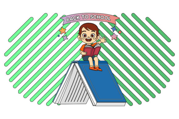 Back to School Cute Character Colorful Graphics Freebies