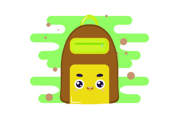 Back to School Kawaii Cute Bags Clipart: Graphics & Freebies for Crafters