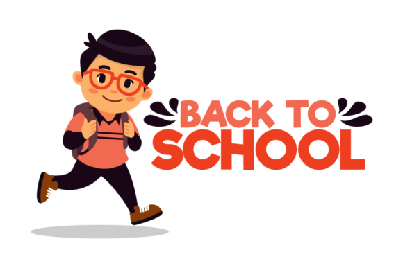 Back to School Male Student Graphics and Icons