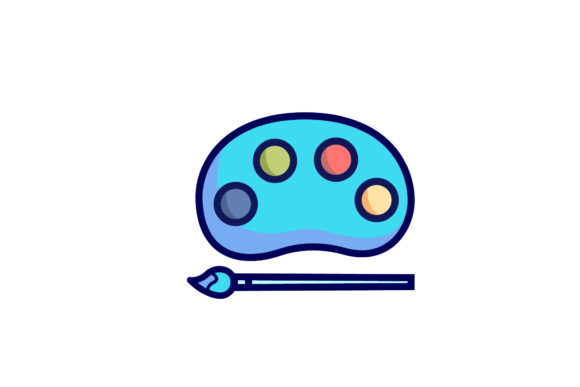 Back to School Pallete Brush Graphic