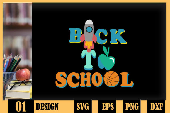 Back to School Rocket Apple Báketball: Graphics & Crafts