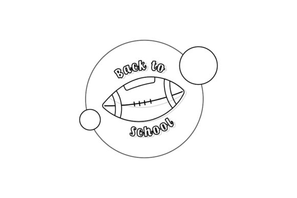 Back to School Rugby Line Style Graphics