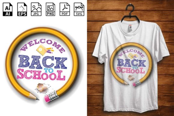 Back to School T-shirt Design- 03: Graphics and T-Shirt Designs