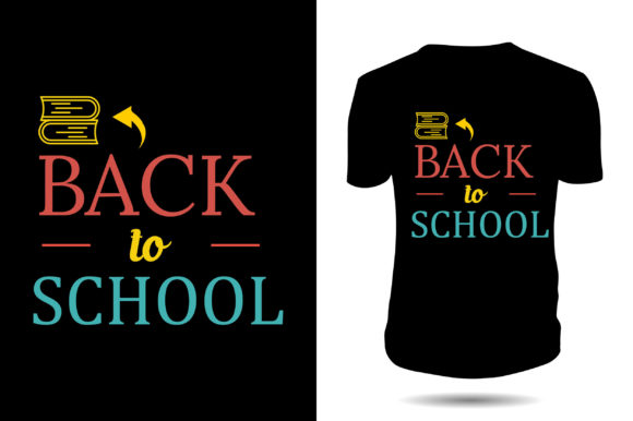 Back to School Typography Lettering Graphics