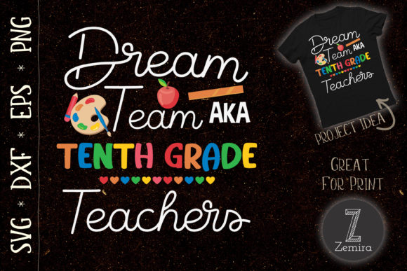 Dream Team Tenth Grade Back to School Graphics