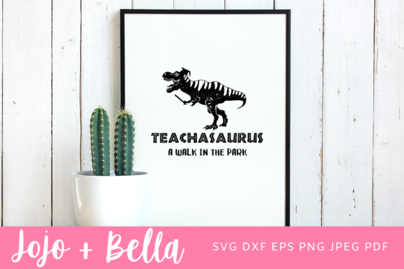 Teachasaurus Svg for Crafts and Graphics